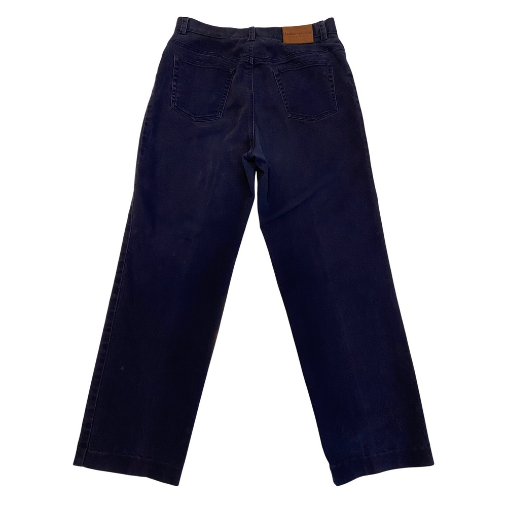Lauren Jeans Co. Ralph Lauren Womens Size 10 High Rise Blue Indigo Preppy - Picture 7 of 12